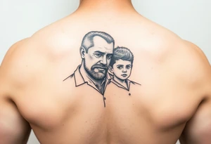 Father and son tattoo idea