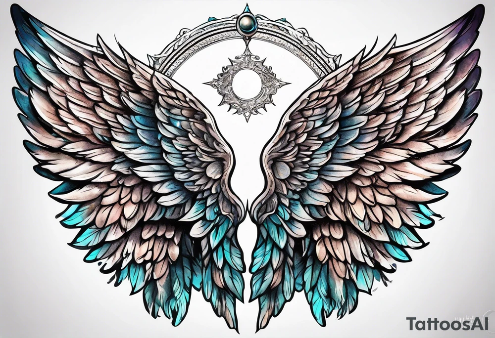 Angel wings tattoo idea