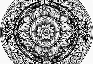round tattoo tattoo idea