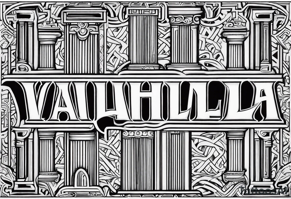 Valhalla 
 pillars tattoo idea
