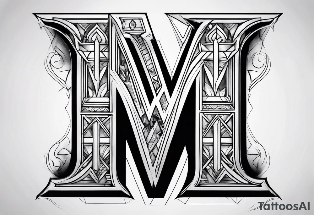 Letters m c a tattoo idea