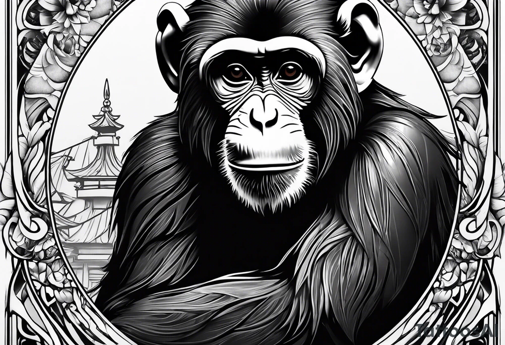 Monkey tattoo idea