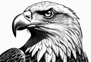 majestic eagle tattoo idea