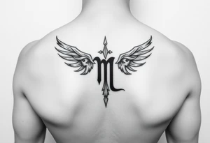 Only using the word picses unique zodiac sign tattoo idea