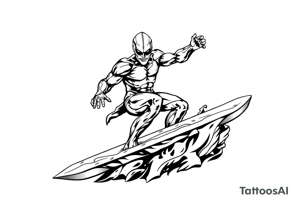 Silver Surfer tattoo idea