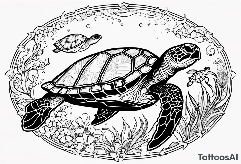 sea turtles tattoo idea