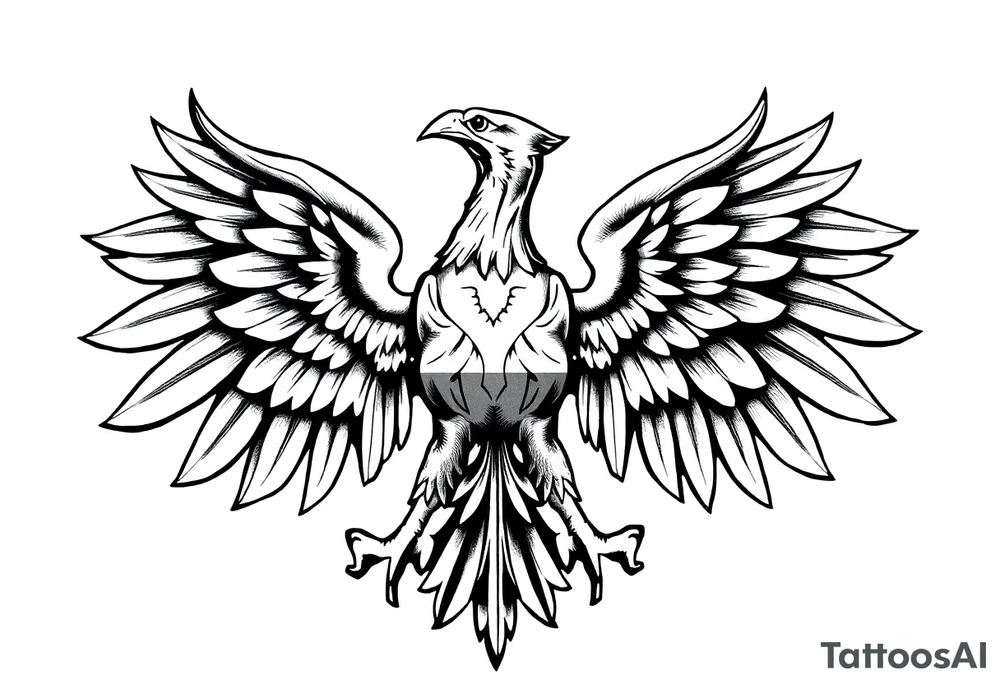 Poland symbol and poker cards The wings of the eagle in the Polish symbol are in the form of poker cards. Add casino money to it. tattoo idea