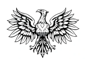 Poland symbol and poker cards The wings of the eagle in the Polish symbol are in the form of poker cards. Add casino money to it. tattoo idea