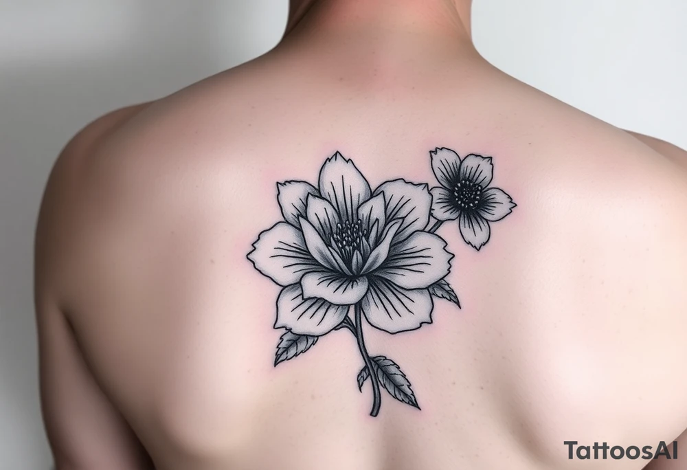 Tonya Libra Savannah GA flower night tattoo idea