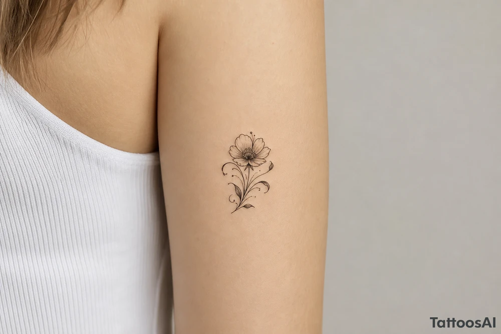 A flower tattoo idea