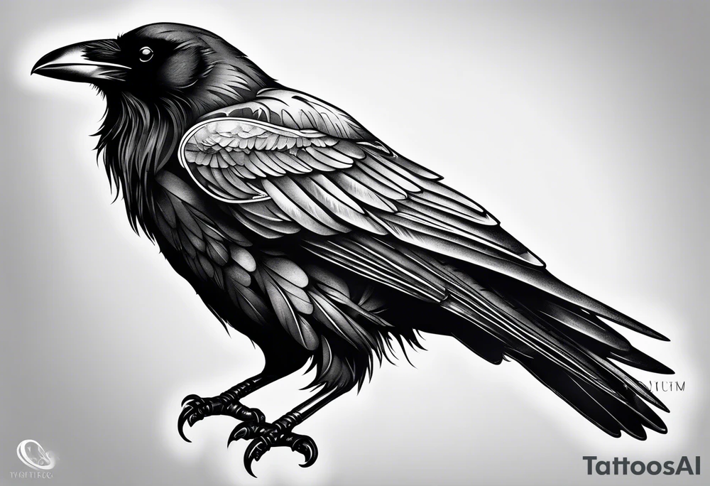 raven perched
roman numeral tattoo idea