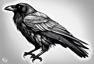 raven perched
roman numeral tattoo idea