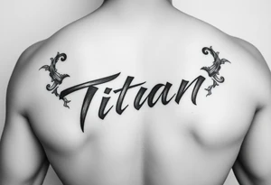 Japanese writing of my son name ‘Titan’ placement on my ribs tattoo idea
