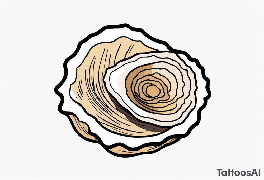Small oyster tattoo idea