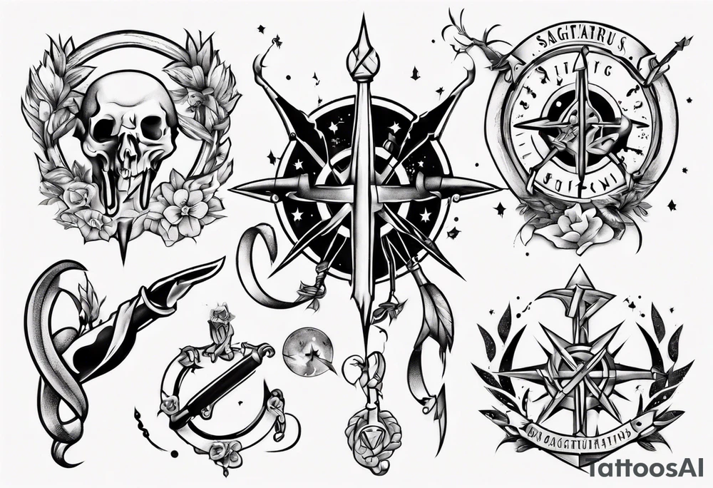 saggitarius sign tattoo idea