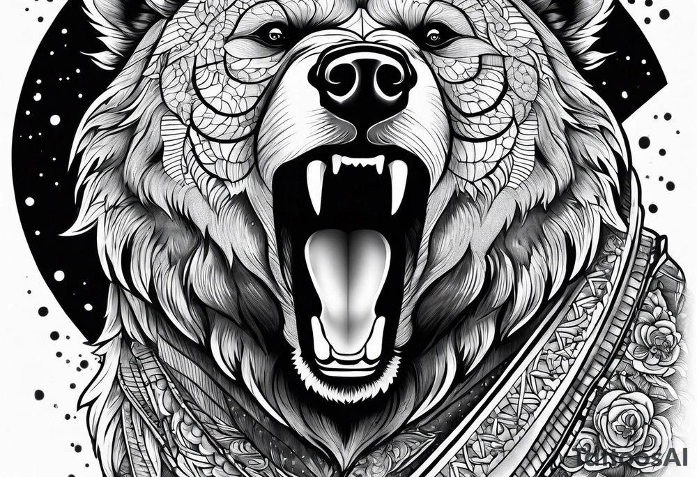 Dancing bear tattoo idea