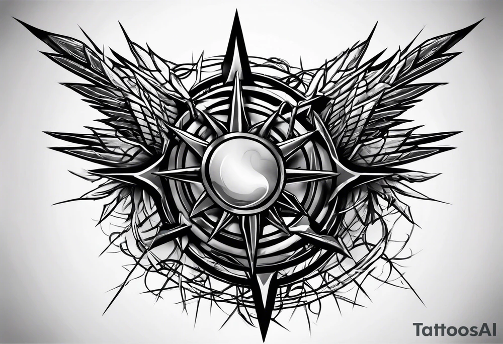 Simple barbed wire tattoo idea