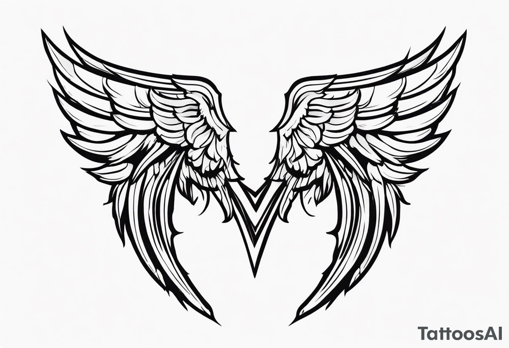 Valkyrie wings tattoo idea