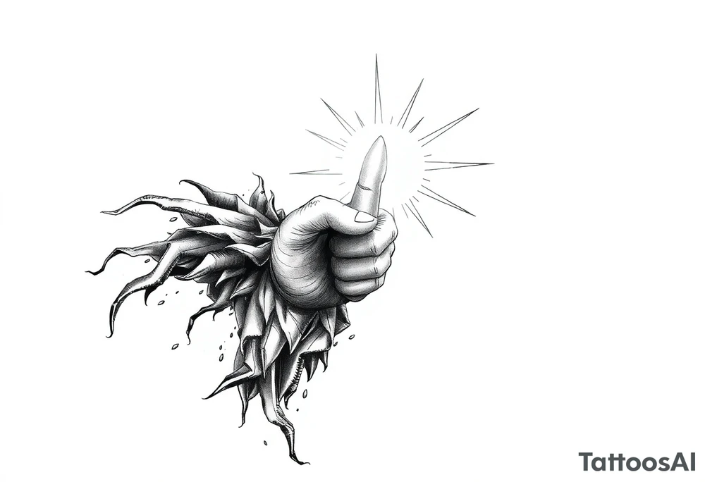 Bringer of light with a small L attached tattoo idea