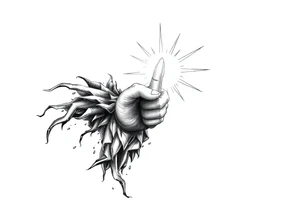 Bringer of light with a small L attached tattoo idea