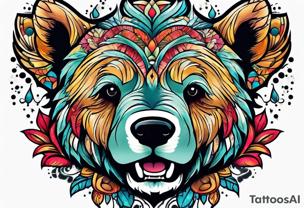Dancing bear tattoo idea