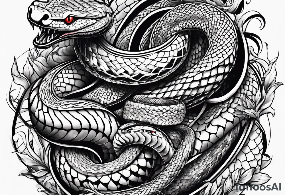 a snake tattoo idea