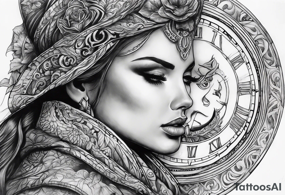 Time is lost tattoo idea