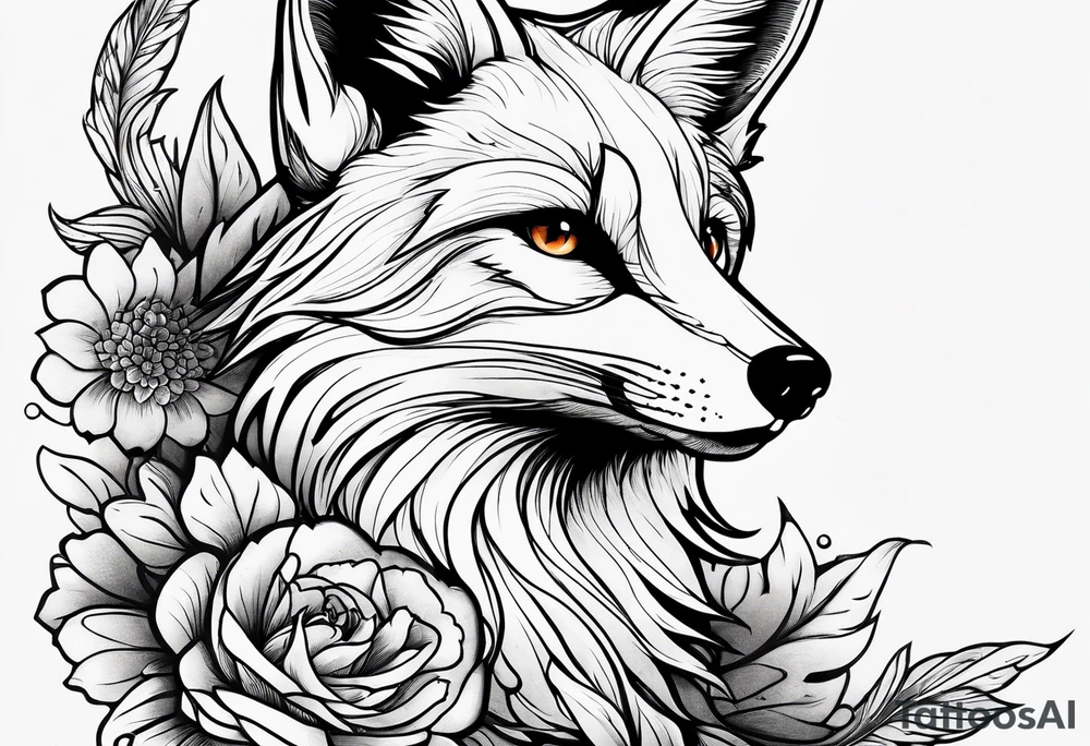 Fox landing tattoo idea