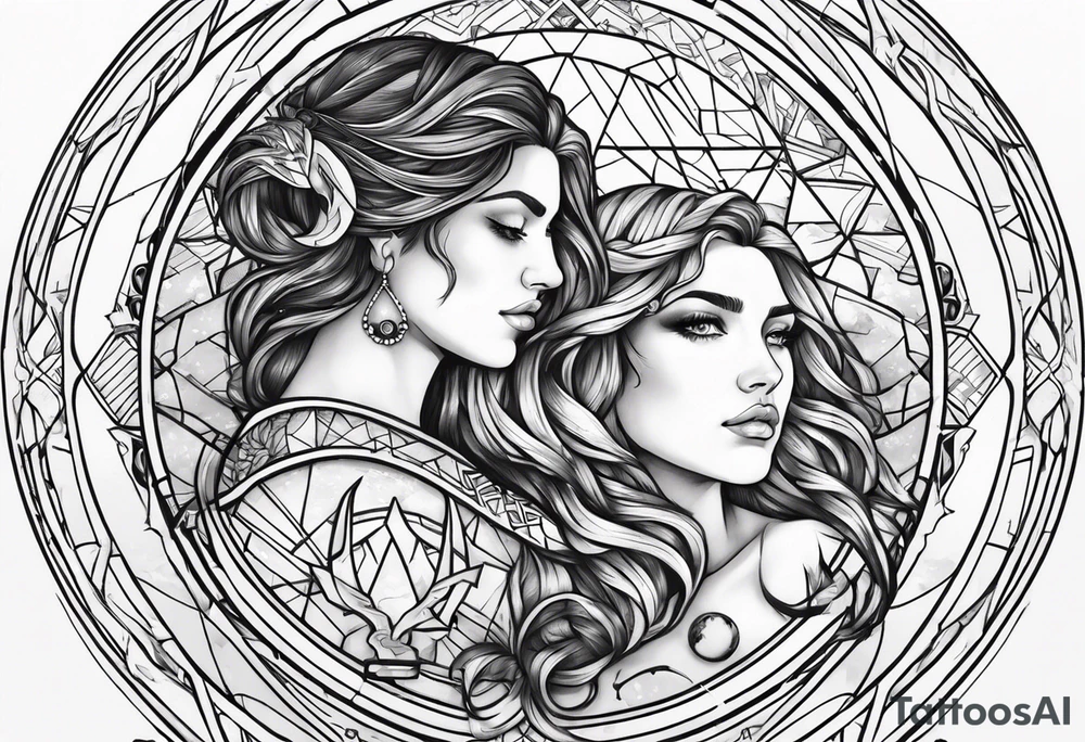 Gemini, Scorpio, Cancer, Sagittarius tattoo idea