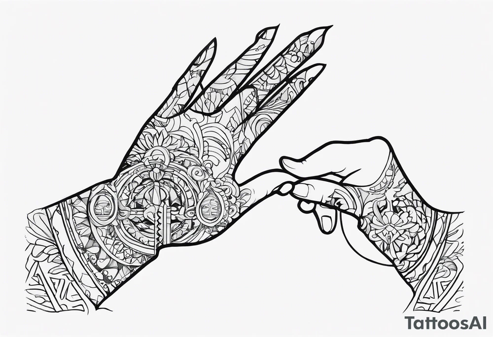 Hand of god tattoo idea