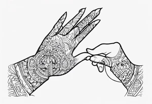 Hand of god tattoo idea