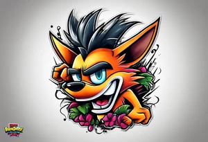Crash bandicoot ps1 tattoo idea