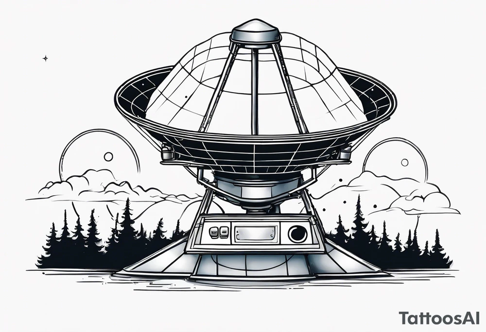 radio telescope tattoo idea