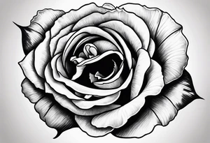 Bondage rose in mouth for hand tattoo tattoo idea