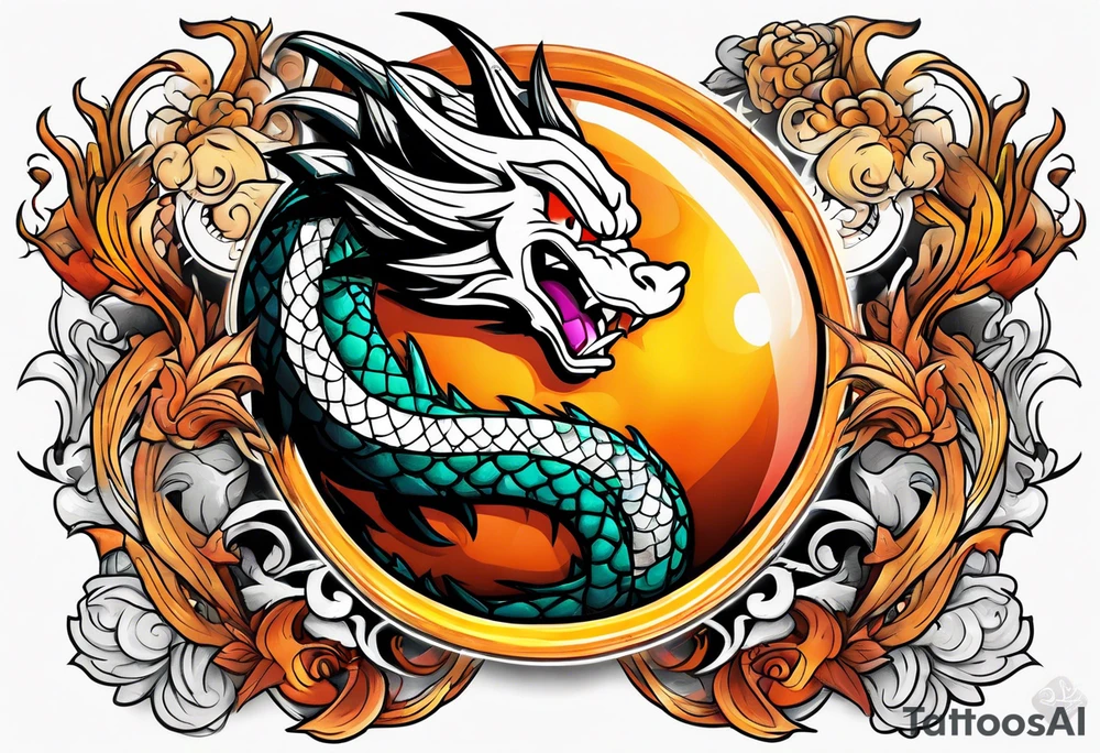 dragon ball tattoo idea