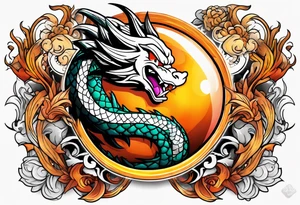 dragon ball tattoo idea