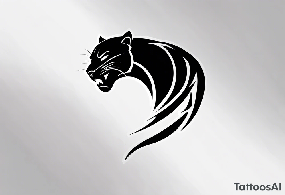 black panther tattoo idea