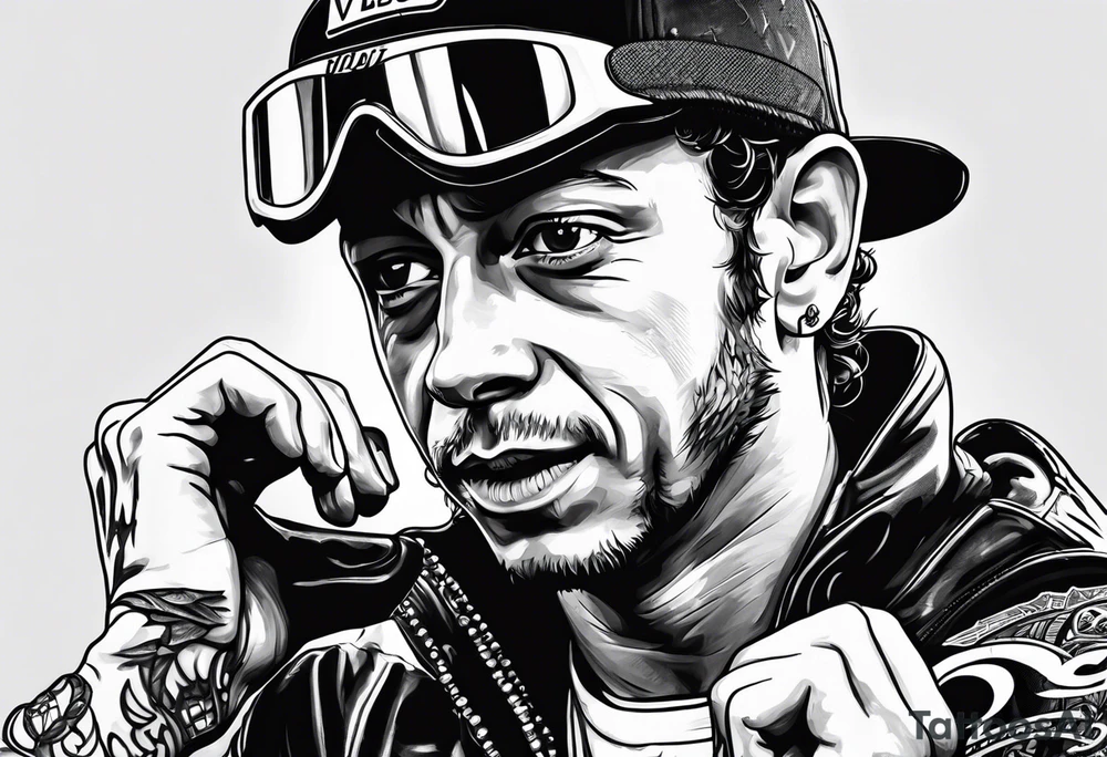 Valentino Rossi tattoo idea