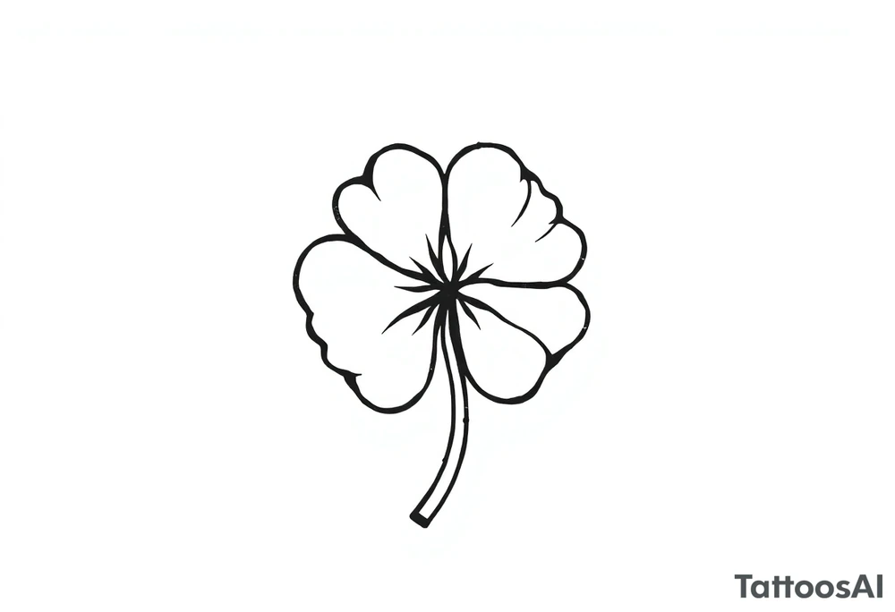 Irish clover tattoo idea