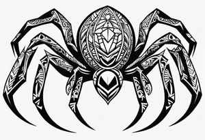 Neotribal spider tattoo idea