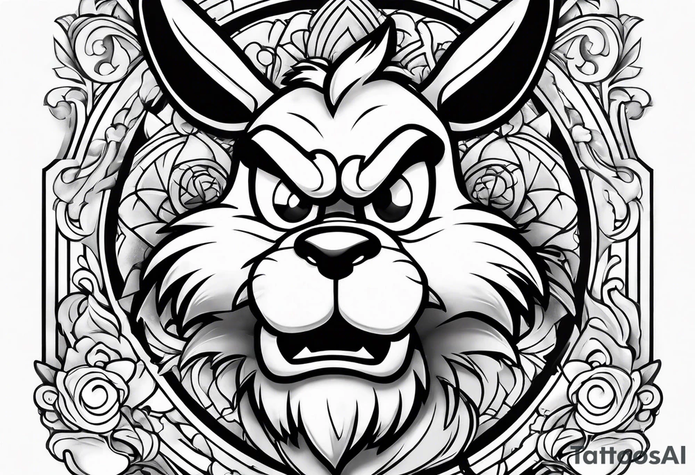 The looney tunes character taz tattoo idea