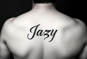 Remembrance of a deceased bestfriend with the name Jazy incorporated tattoo idea