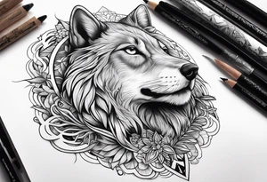 Healing with animals as the symbol tattoo idea