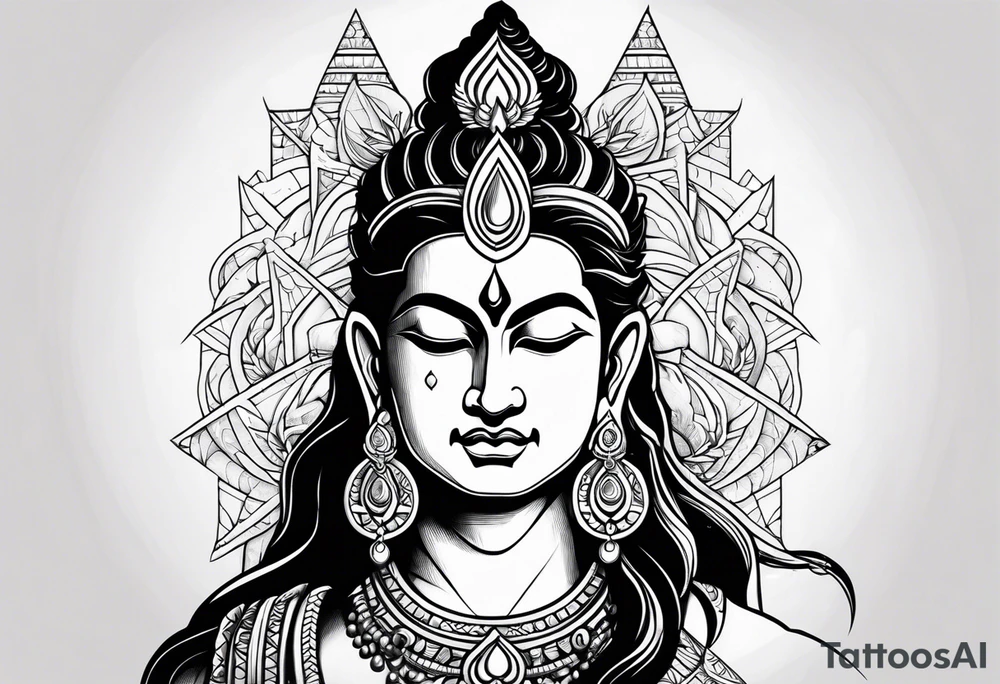 Shiva tattoo, angry tattoo idea