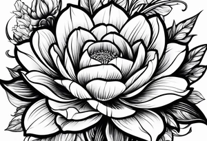 October month flower tattoo idea