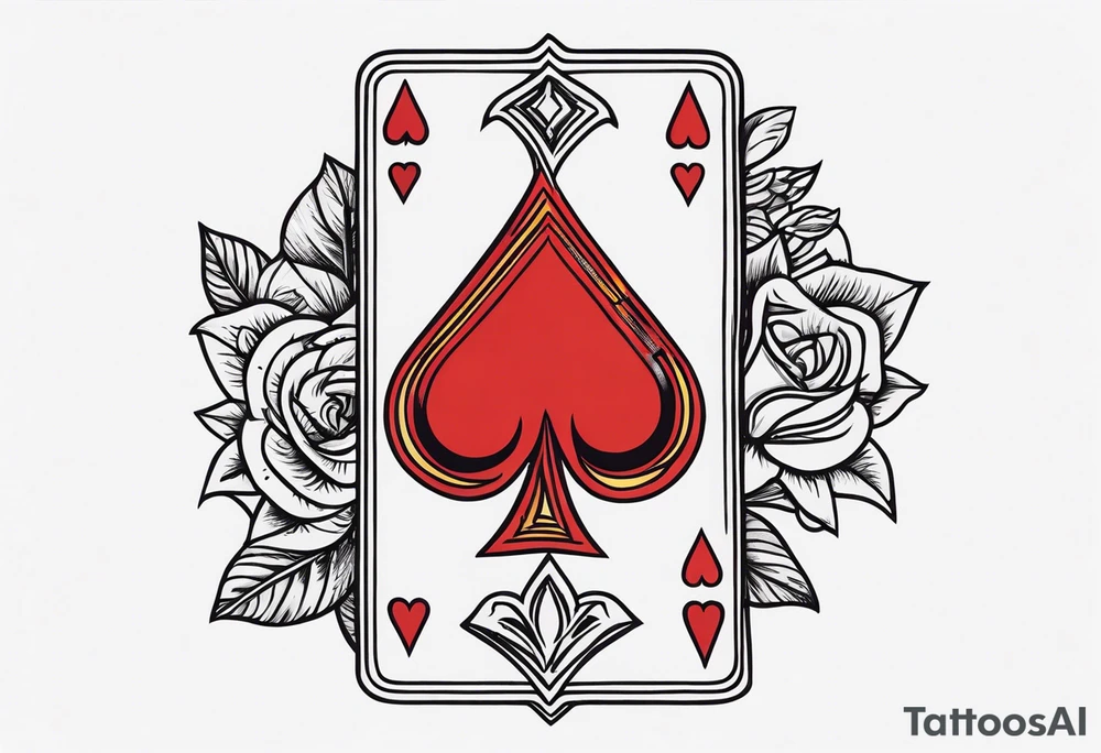 playing cards tattoo idea