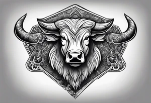 Nvidia geforce claw morphing into an aggressive bull tattoo idea