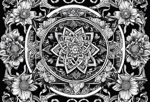 DMT molecule 11666 tattoo idea
