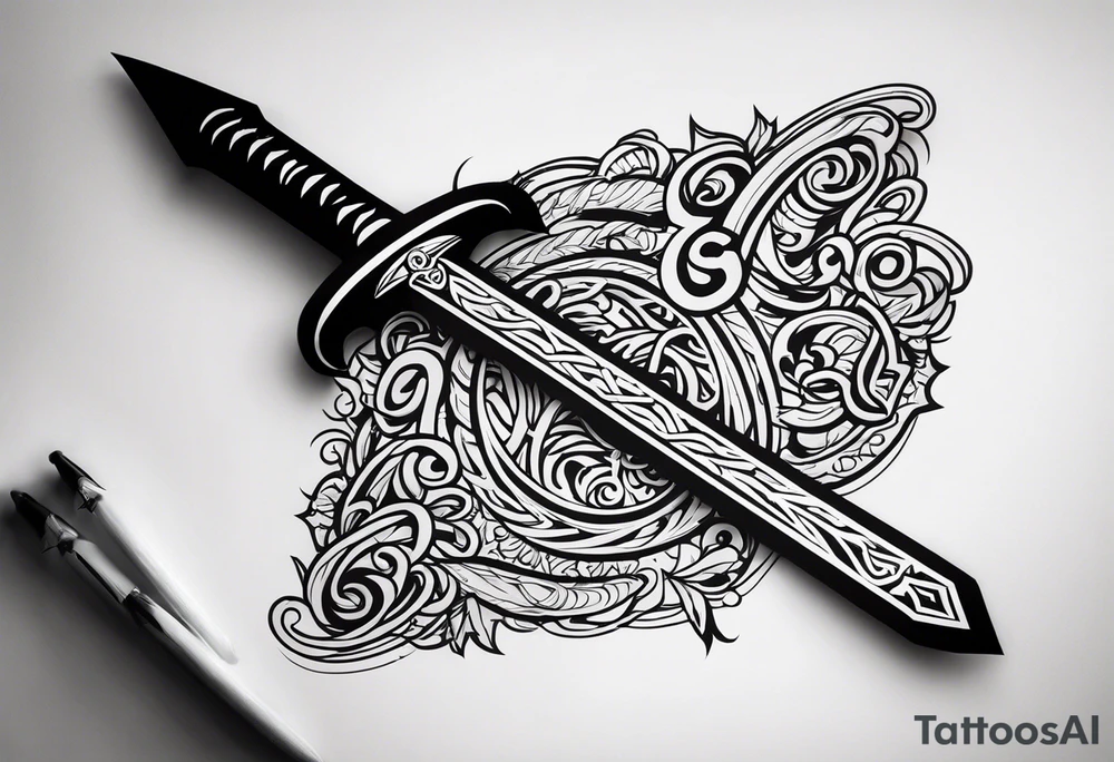 sword Valhalla tattoo idea