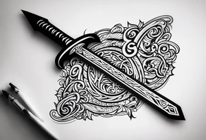 sword Valhalla tattoo idea